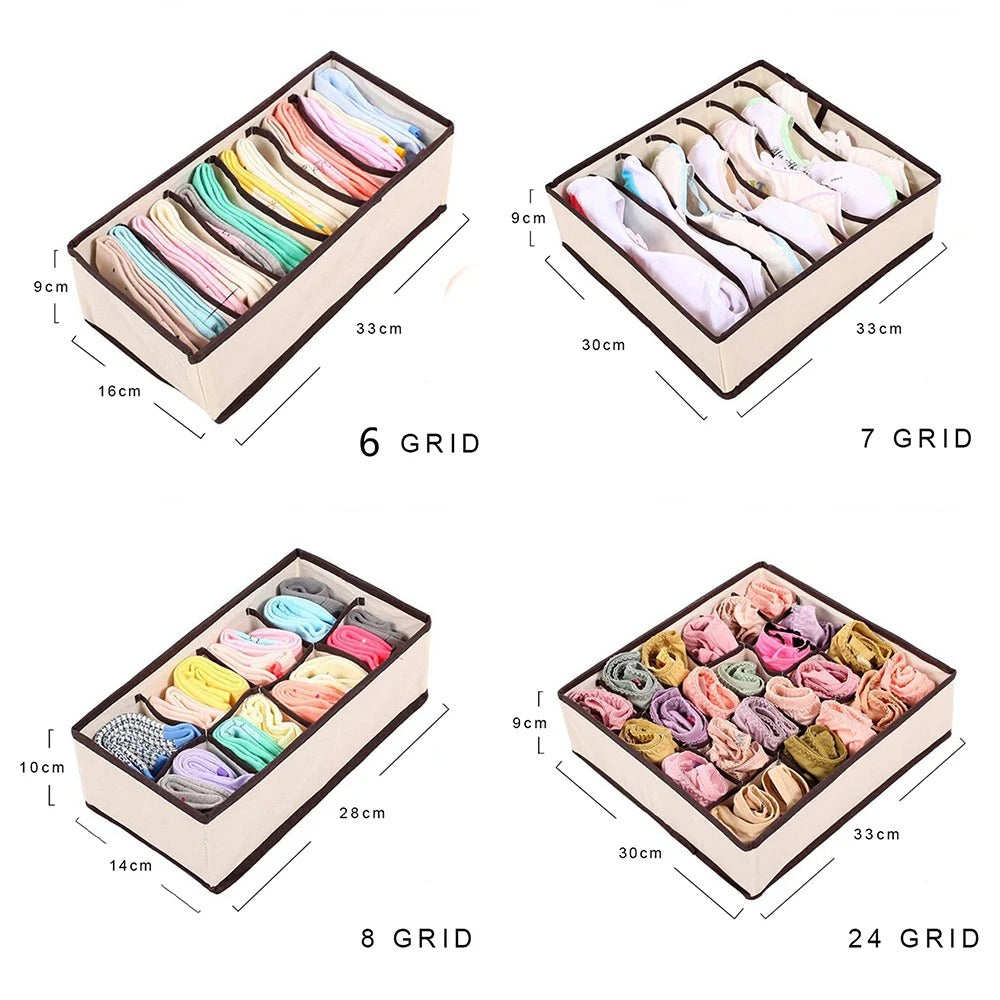 NOÂRA Ordénéa — Set x4 Organizadores de Ropa Interior Premium